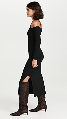 Line & Dot Women's Amanda Sweater Dress, Black, L