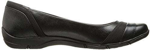 LifeStride Women's Dig Flat, Black, 7.5 M US