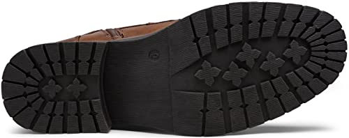 Vostey Men's Boots Casual Dress Boots for Men Brown Boots Mens Motorcycle Combat Ankle Boot (BMY678A Dark Brown 10)