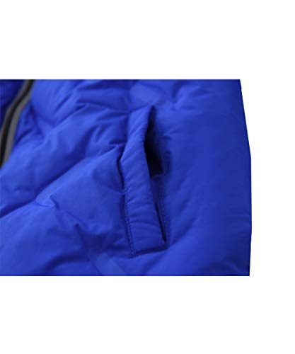 M2C Boys' Non Stitch Hooded Insulated Jacket Winter Puffer Coat 7/8 Blue