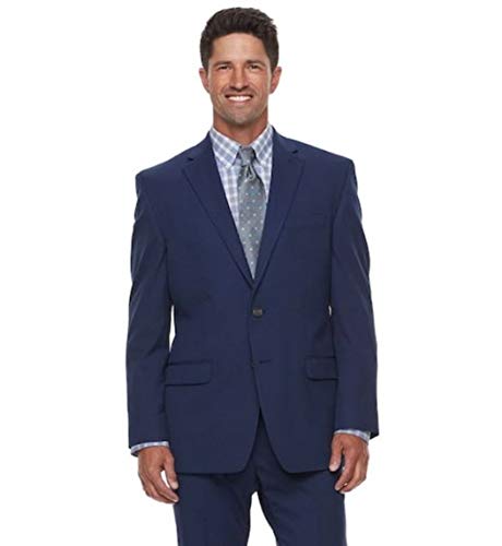 Chaps Men's Classic Fit Performance Series Stretch Suit Jacket Coat Blazer (38 Regular) Bright Navy