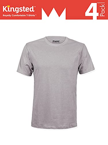 Kingsted Men's T-Shirts Pack - Royally Comfortable - Soft & Smooth - Premium Plain Fabric - Well Crafted - Crew Neck - Assorted Multipack (Favorites, X-Large)