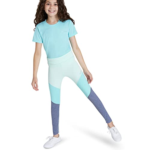 Eddie Bauer Girls Leggings - Stretch Yoga Pants | Aqua, Medium