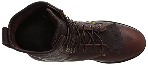AdTec Men's 9" Packer Tumbled Leather Lacer Work Boots for Men, Chestnut - Plain Soft Toe, Moderate Mens Hiking Boots