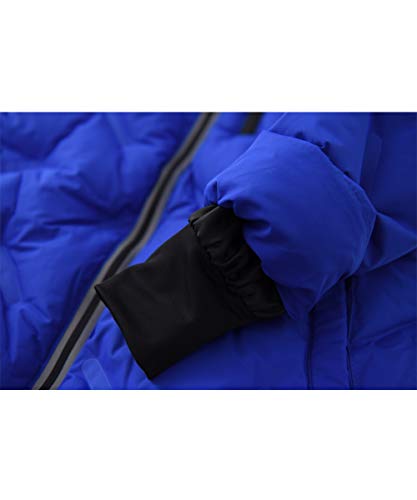 M2C Boys' Non Stitch Hooded Insulated Jacket Winter Puffer Coat 7/8 Blue