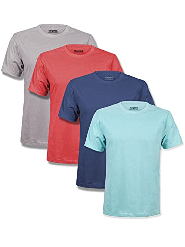 Kingsted Men's T-Shirts Pack - Royally Comfortable - Soft & Smooth - Premium Plain Fabric - Well Crafted - Crew Neck - Assorted Multipack (Favorites, X-Large)