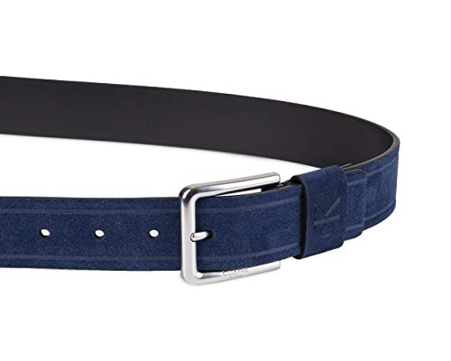 Calvin Klein Men's Casual Jean Belt, Navy, X-Large