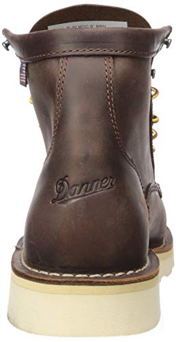 Danner Men's 15563 Bull Run Moc Toe 6" Work Boot, Brown - 11 D