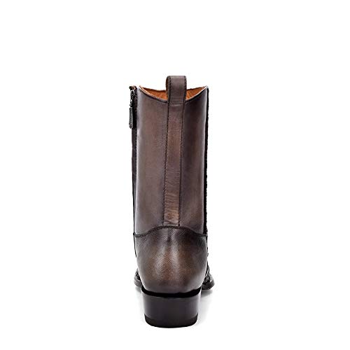 CUADRA Men's Boot in Genuine Leather with Zipper Black 10
