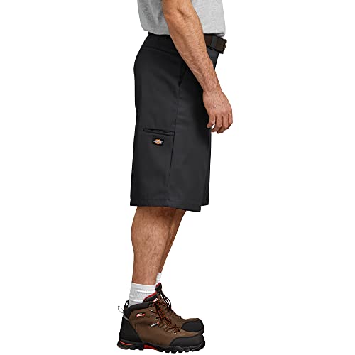 Dickies Men's 13 Inch Loose Fit Multi-Pocket Work Short, Black, 33