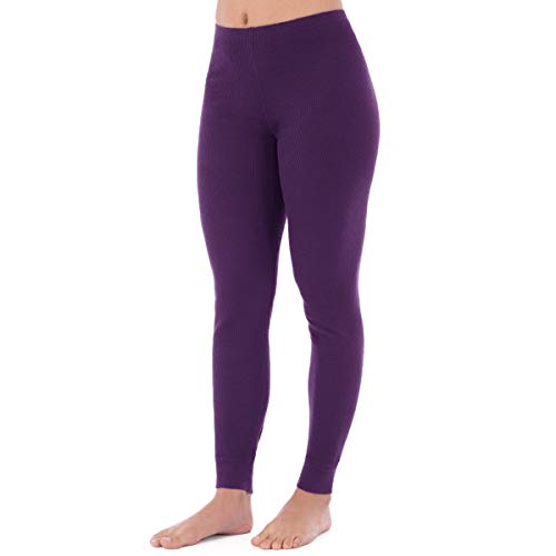 Fruit of the Loom Women's Micro Waffle Premium Thermal Set, Violet, X-Large