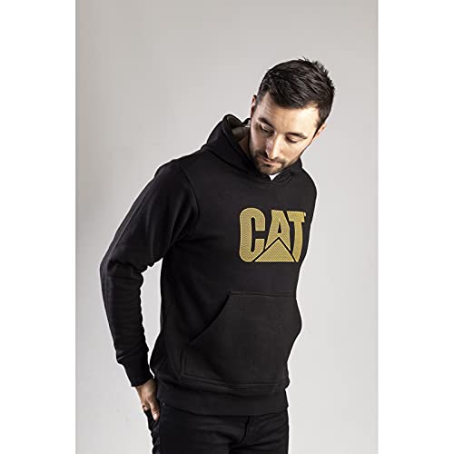 Caterpillar Men's Trademark Lined Hoodie Sweater, Black, XL