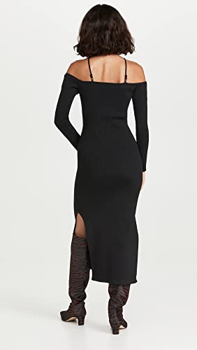 Line & Dot Women's Amanda Sweater Dress, Black, L