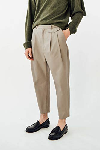 Deveaux New York, Double Pleat Wyatt Pant, 2, Stone