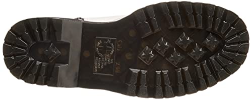 Dr. Martens Unisex Jadon 8-Eye Smooth Leather Platform Boots, White Polished Smooth, 8 US Women/7 US Men