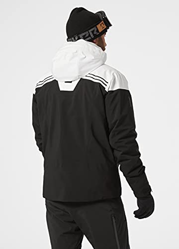 Helly-Hansen Mens Alpha Infinity Insulated Waterproof Ski Jacket, 990 Black, Large