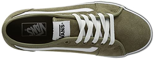 Vans Men's Low-Top Trainers Sneaker, Suede Covert Green White, 9