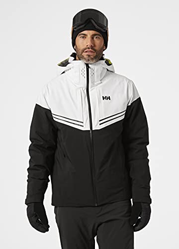 Helly-Hansen Mens Alpha Infinity Insulated Waterproof Ski Jacket, 990 Black, Large
