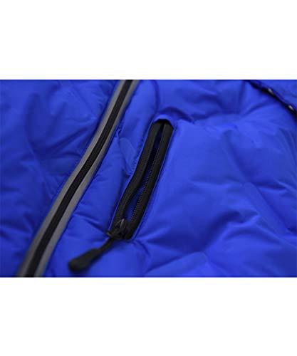 M2C Boys' Non Stitch Hooded Insulated Jacket Winter Puffer Coat 7/8 Blue