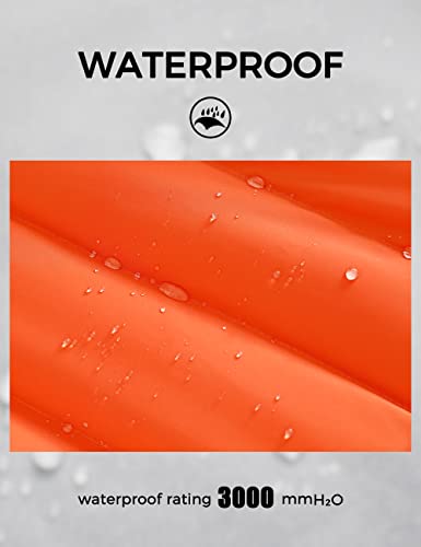 Wantdo Boy's Thicken Puffer Jacket Quilted Winter Coat Windproof Anorak Warm Outerwear Orange 6/7