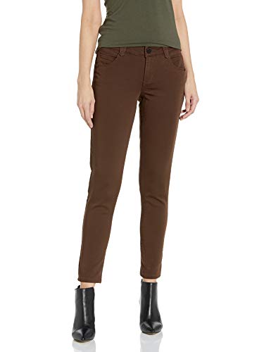 Democracy Women's Ab Solution Ankle Length Twill Pant, Cold Brew, 2