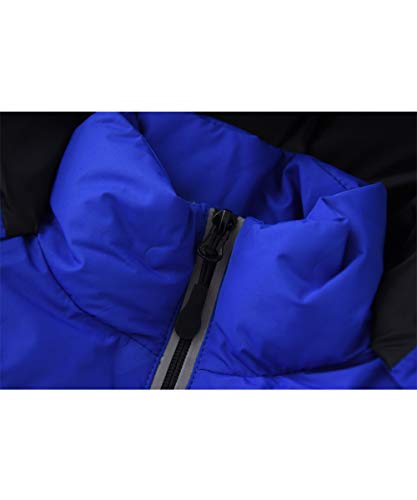 M2C Boys' Non Stitch Hooded Insulated Jacket Winter Puffer Coat 7/8 Blue