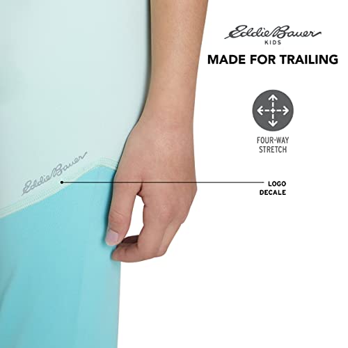 Eddie Bauer Girls Leggings - Stretch Yoga Pants | Aqua, Medium