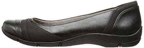 LifeStride Women's Dig Flat, Black, 7.5 M US