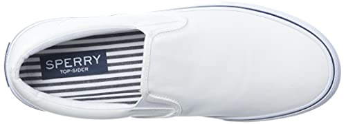 Sperry Men's Striper II Slip On Sneaker, SW White, 10 M US