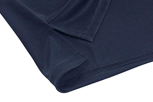 TACVASEN Men's Hiking Shirts 3 Buttons Quick Dry Performance Polo Long Sleeve Top T-Shirt Brown, M