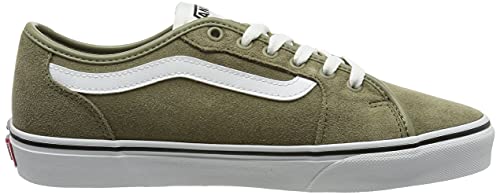 Vans Men's Low-Top Trainers Sneaker, Suede Covert Green White, 9