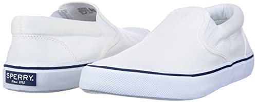 Sperry Men's Striper II Slip On Sneaker, SW White, 10 M US