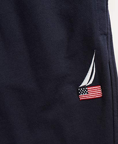 Nautica Men's American Flag Logo Joggers, Navy, Large