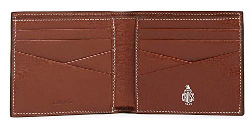 Mark Cross Bi-Fold Wallet, Saffiano, Acorn