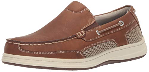 Dockers Men's Tiller Boat Shoe, Dark Tan, 11 M US