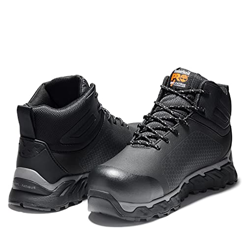 Timberland PRO Men's Ridgework Mid Composite Safety Toe Waterproof Industrial Work Boot, Black, 12