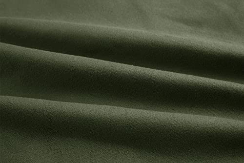 Ebifin Men's Notch Lapel Double Breasted Long Trench Coat Casual Cotton Blend Peacoat