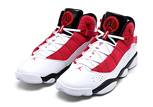 Jordan Men's 6 Rings White/Black-Carmine (322992 106) - 10.5