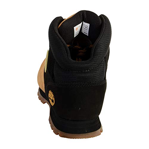 Timberland Men's Ankle Chukka Boots, Yellow Wheat Nubuck W Black, 12