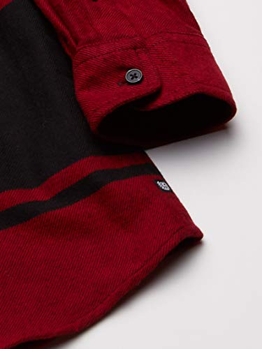 Chaps Men's Classic Fit Long Sleeve Performance Flannel Shirt, Park Avenue Red Multi, M