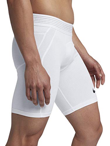 Nike Men's Pro Shorts (White/White, Medium)