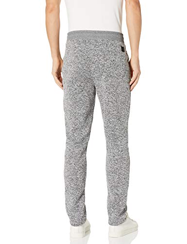 Southpole Men's Fleece Jogger, Marled Grey, Medium