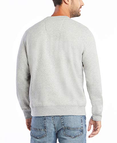 Nautica Men's Basic Crew Neck Fleece Sweatshirt, Grey Heather, X-Large
