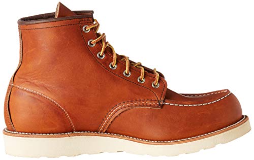 Red Wing Heritage Men's 6" Classic Moc Toe Boot, Oro Legacy, 9.5 M US