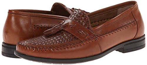 Nunn Bush Men's Strafford Woven Slip-On Loafer, Cognac, 10 M US