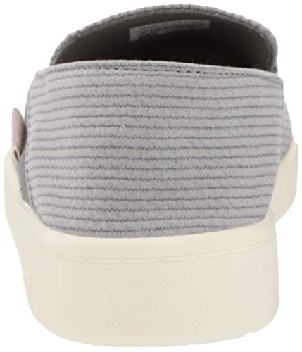 Reebok womens Cotton & Corn Slip on Walking Shoe, Spacer Grey/Chalk/White, 7 US