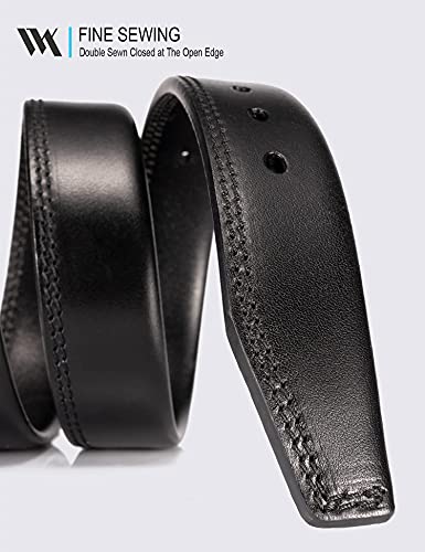 WOLFANT Full Grain Leather Casual Jeans Belt for Men,1/4" Thick Italian Real Solid Leather Heavy Duty Utility Work Gun Belt