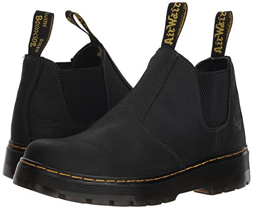 Dr. Martens Men's HARDIE Boot, Black, 9 Regular UK (10 US)