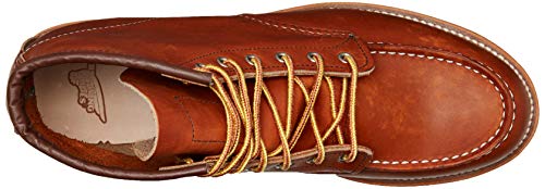 Red Wing Heritage Men's 6" Classic Moc Toe Boot, Oro Legacy, 9.5 M US