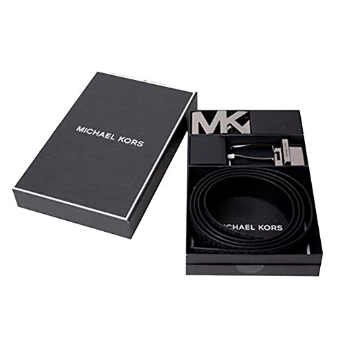Michael Kors Men's 36H9MBLY4V Box Jet Set 4 In 1 Signature Leather Gift Set Belt (Black)
